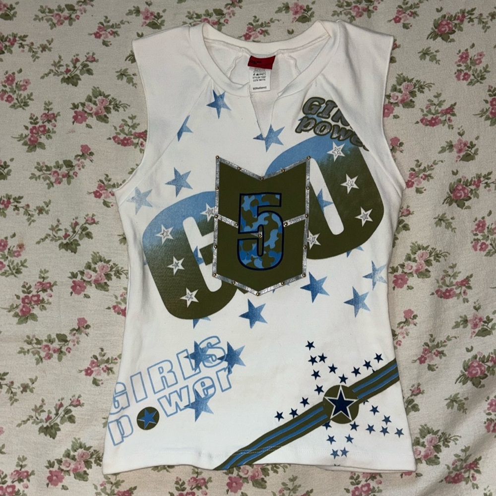 y2k camo tank top